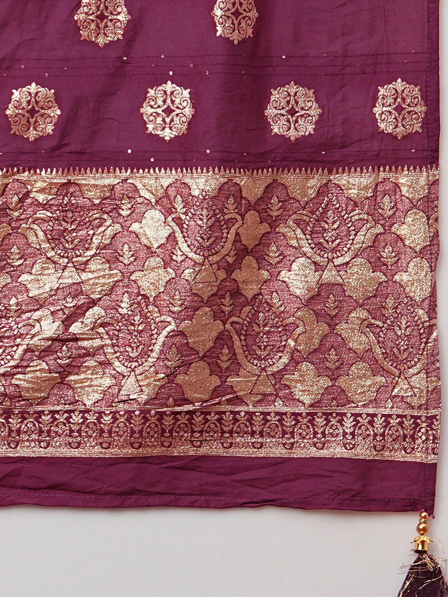 Stylum Red Plain Dupatta