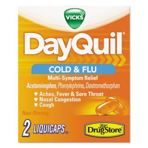 Cold & Flu Caplets, Daytime, Refill, 20 Two-Packs/Box
