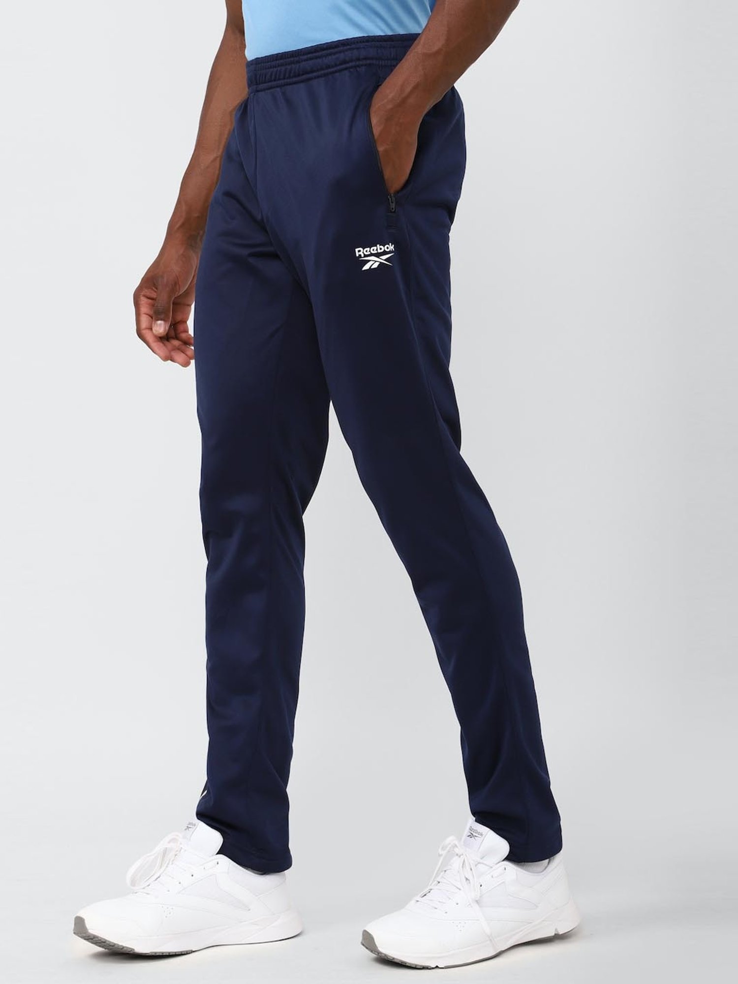 Reebok Navy Regular Fit Trackpants