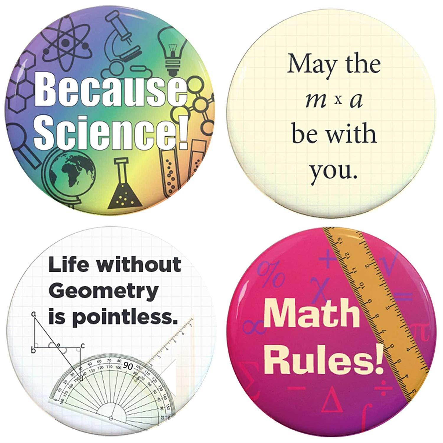 Buttonsmith Teacher STEM Tinker Top Set to use with Tinker Reel badge reel - Made in USA