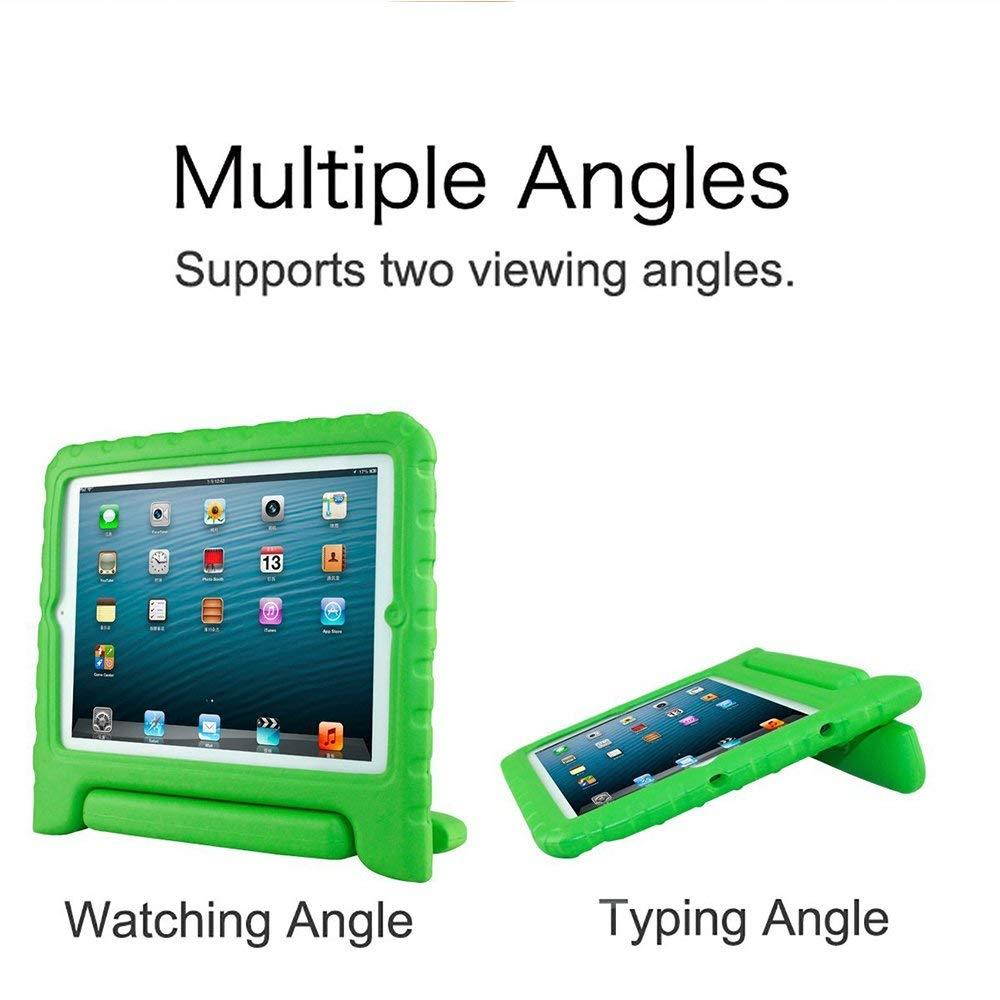 SIMPLEWAY iPad Case, iPad 2 3 4 Case, Shockproof Lightweight Convertible Handle Stand Kid-Proof Protection Cover Compatible with Apple iPad 2, iPad 3rd Gen, iPad 4th Generation Tablet, Green