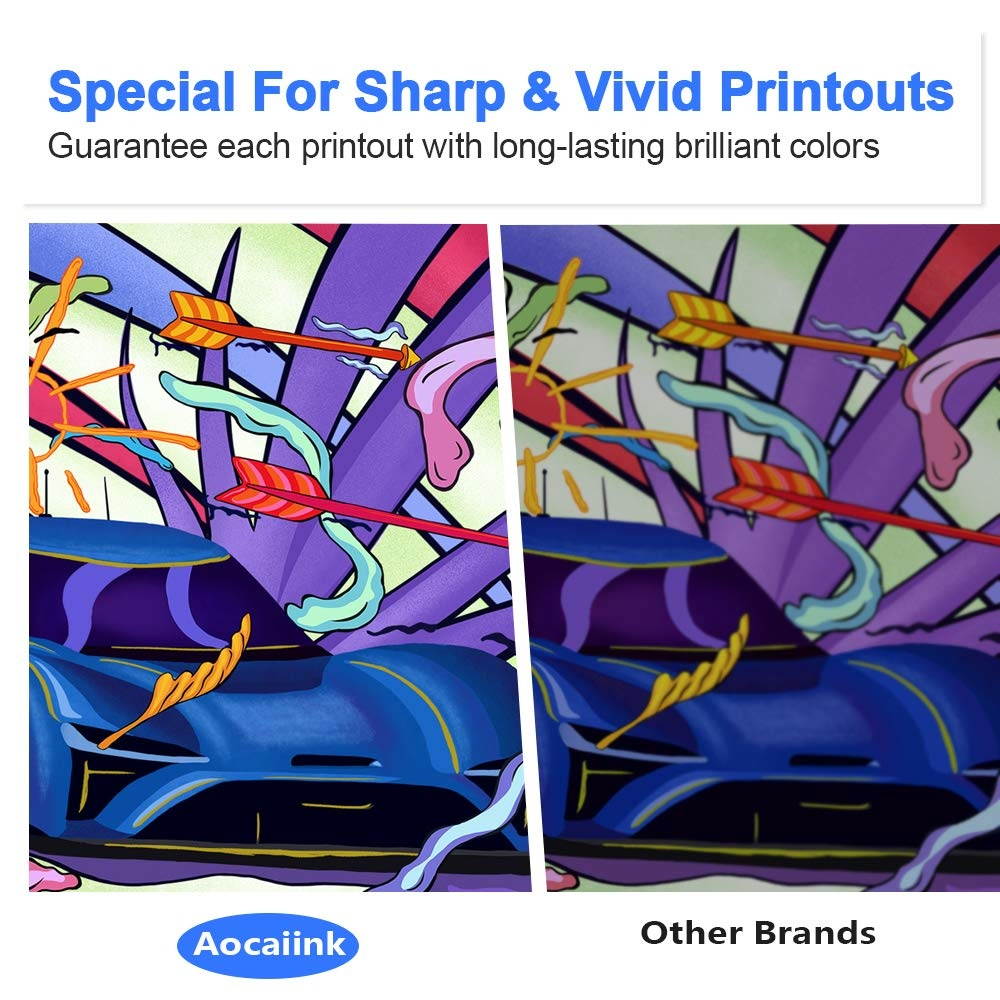 Compatible Refill Ink Bottle Replacement for Epson 522 T522 Use with Epson EcoTank ET-2720 ET-4700 Printer (Black, Cyan, Magenta, Yellow) 4-Pack