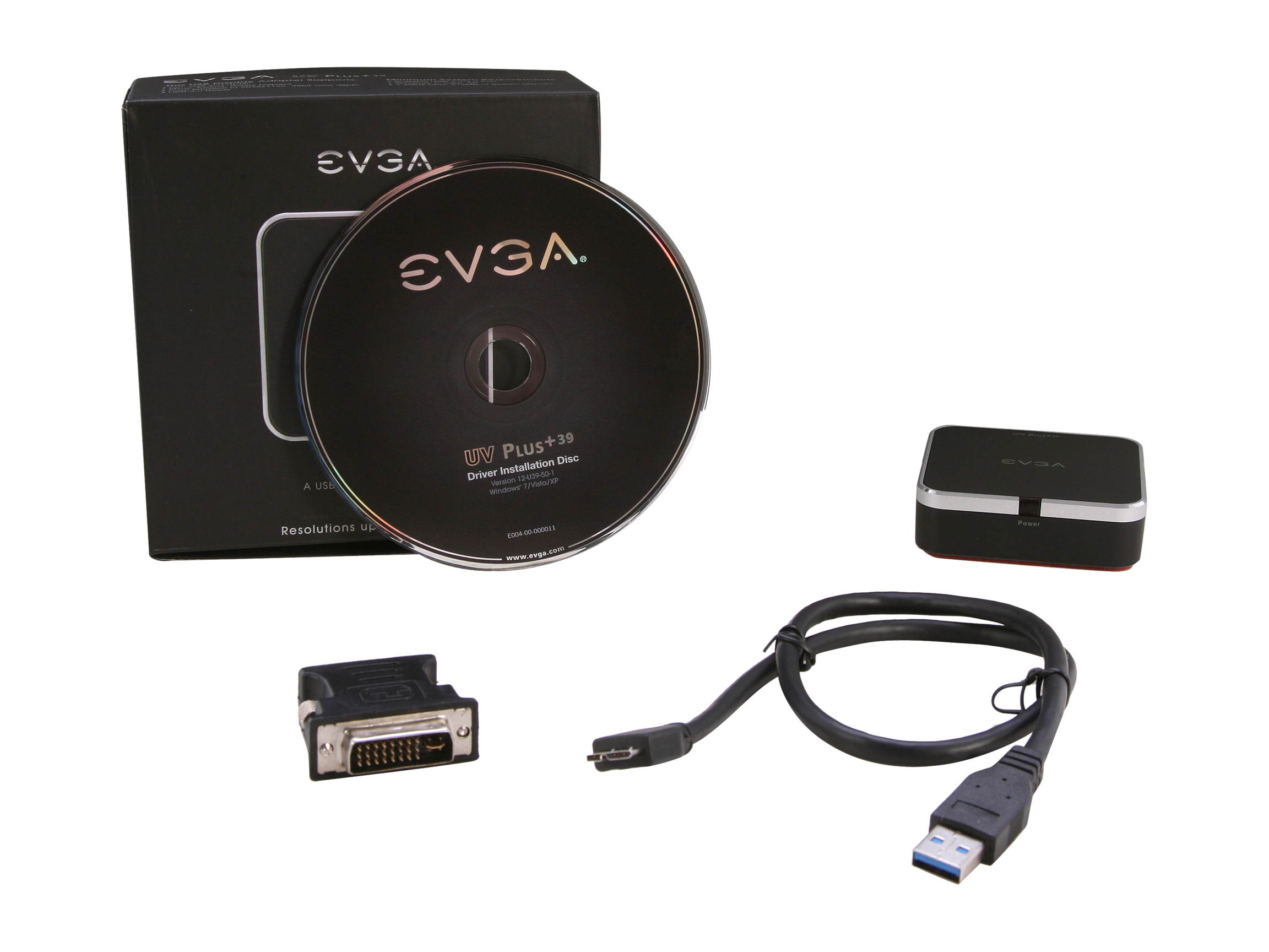EVGA UV Plus+ 39 USB VGA DVI/HDMI/USB3.0/Supporting 1920x1200 or 2048x1152 Resolutions (100-U3-UV39-KR)