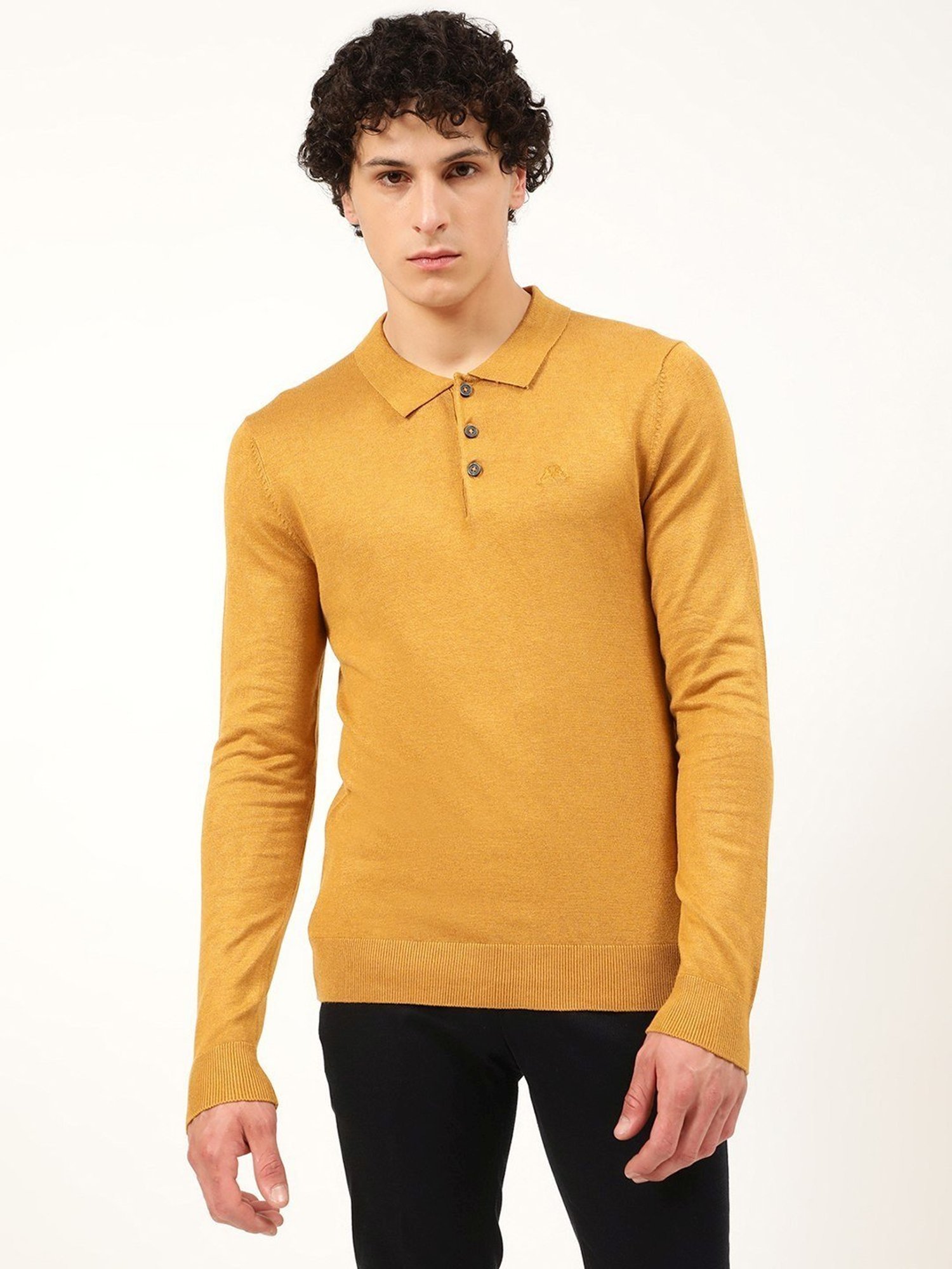 Lindbergh Camel Melange Slim Fit Sweater