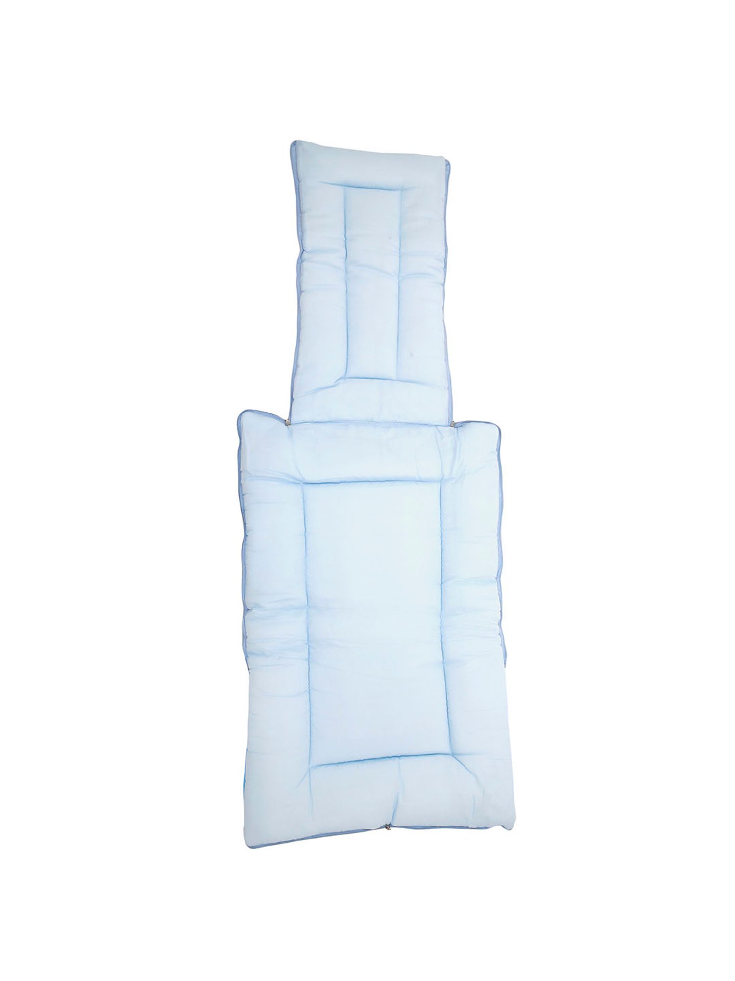 Baby Moo Vintage Ride Yellow Mattress with Fixed Neck Pillow and Bolsters