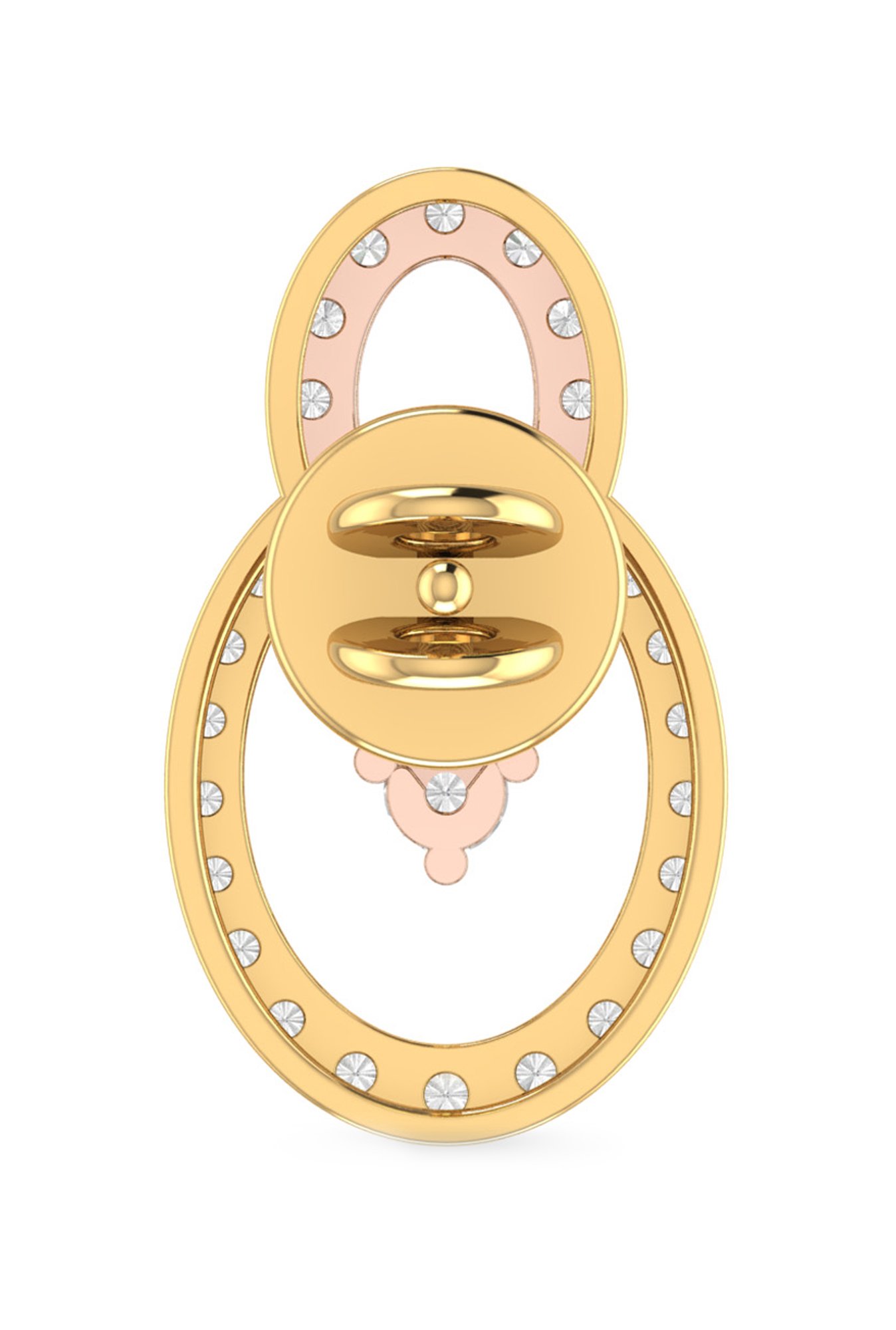 PC Jeweller Flinn 22 kt Gold Earrings