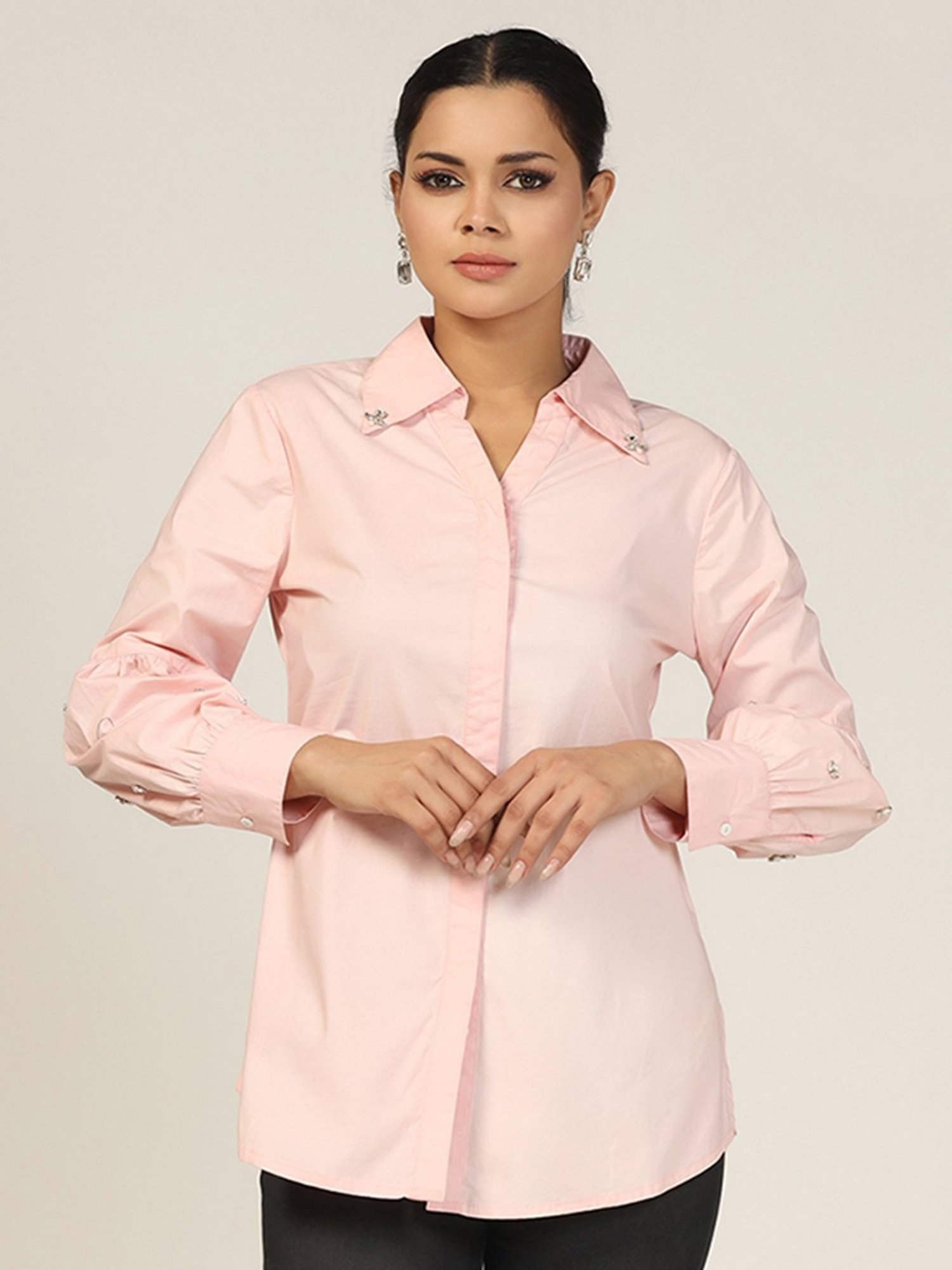 Mustard Peach Regular Fit Shirt