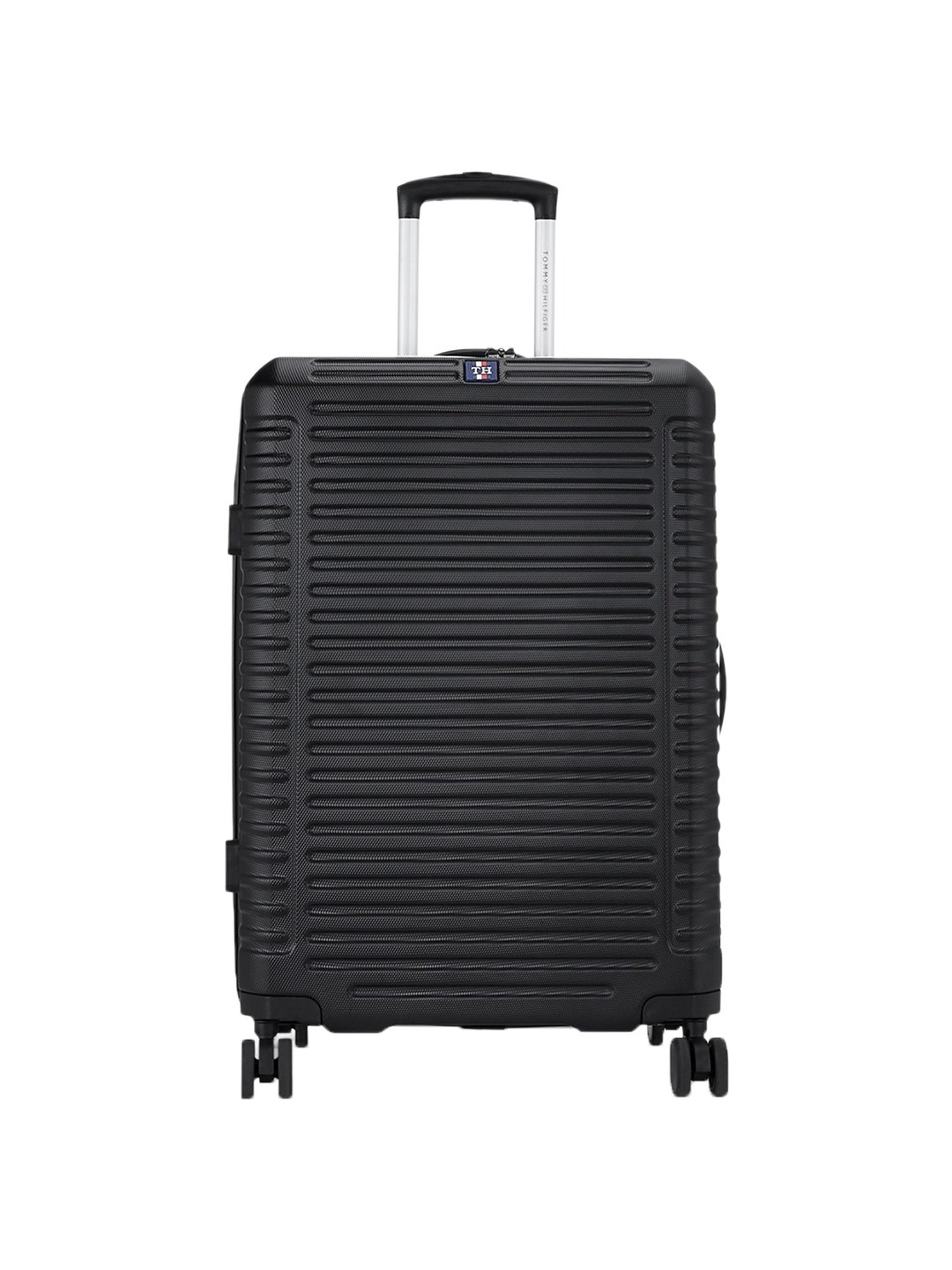 Tommy Hilfiger Hummer Plus Black 8 Wheel Small Hard Cabin Trolley - 39 cm