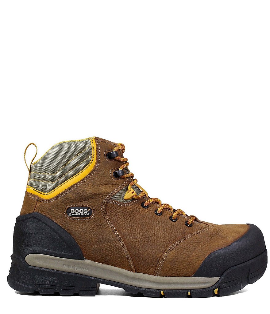 BOGS Men's Bedrock 6#double; Composite Toe Leather Waterproof Work Boot