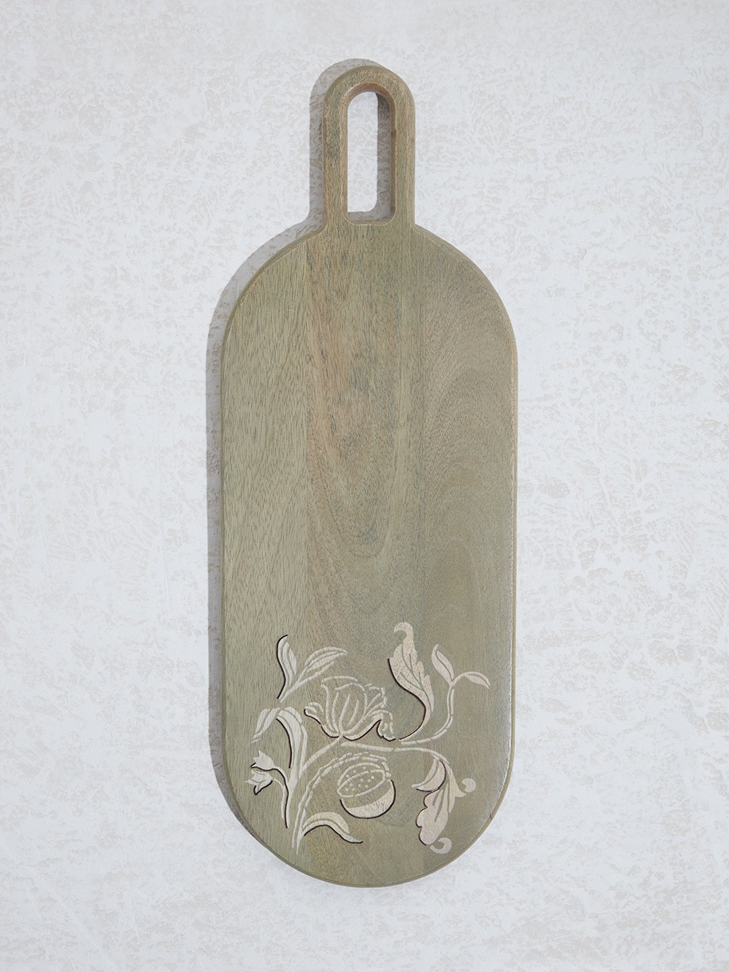 Crayton Beige & Brown Bamboo Chopping Board - Set of 1