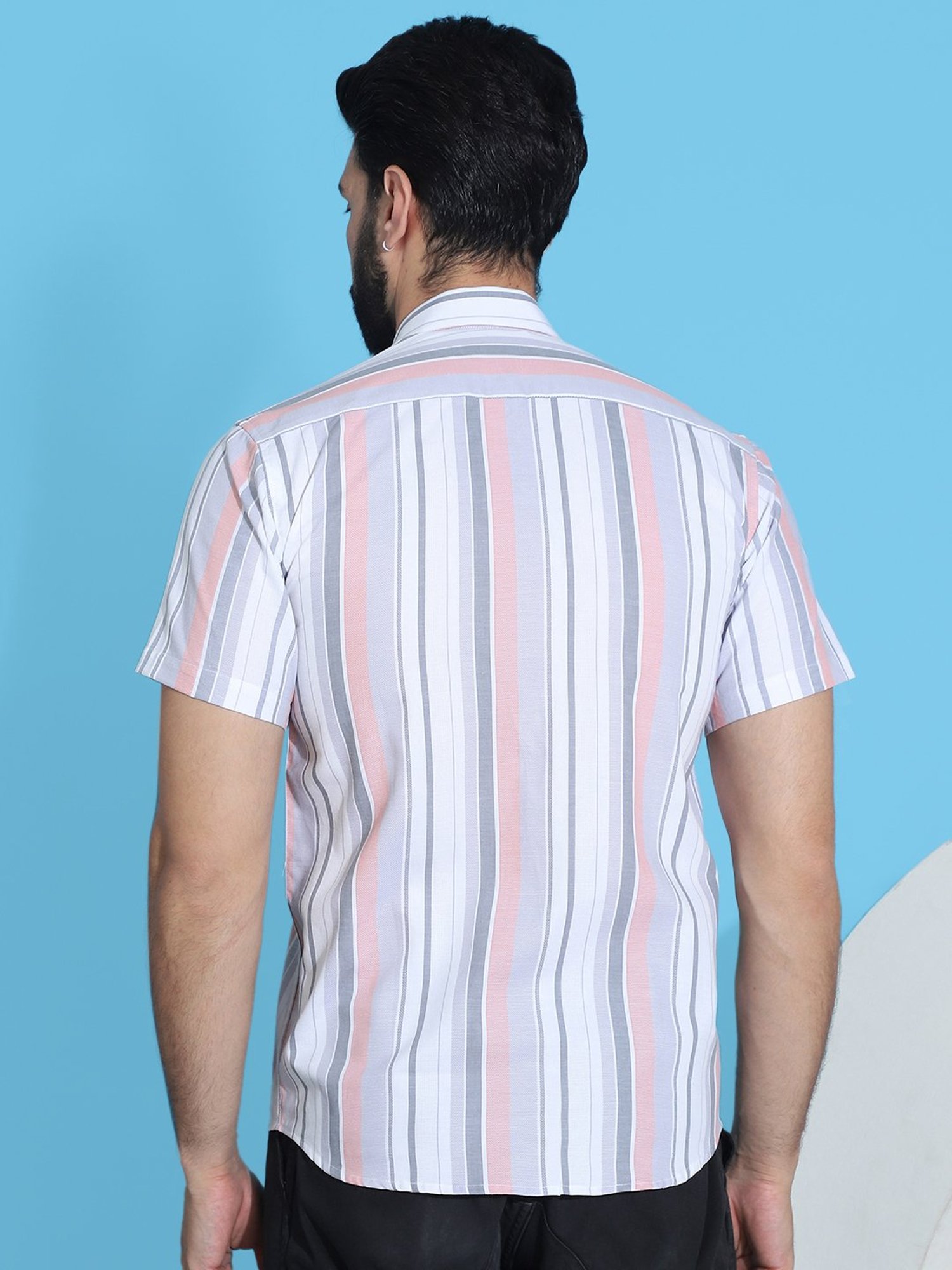 Indian Needle Multicolor Regular Fit Striped Shirt