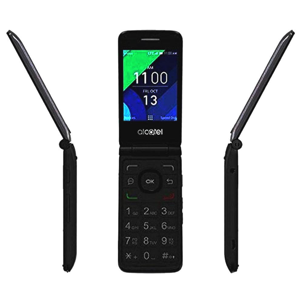 Alcatel QUICKFLIP 4G LTE 4044C - Go Flip 2 | Sleek GSM Unlocked Flip Phone | HD Voice | 2.8" Screen
