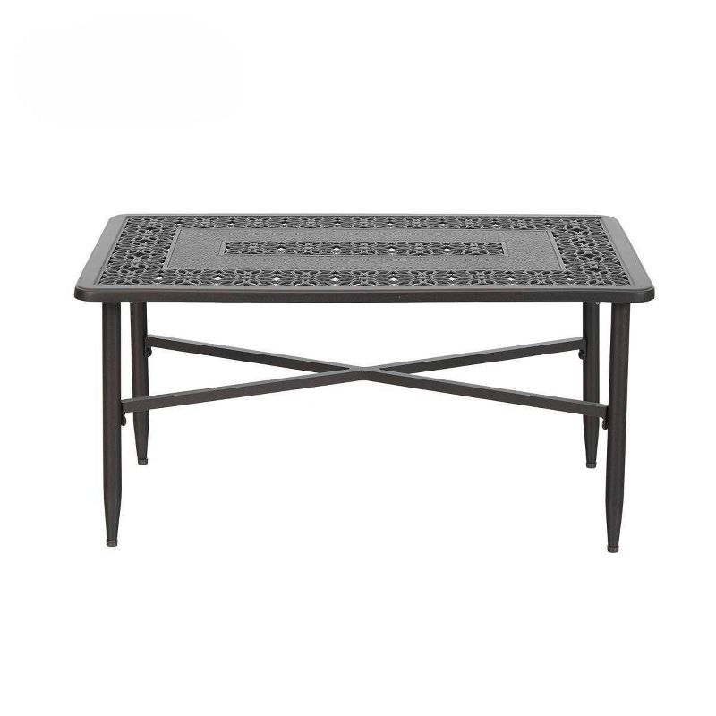 Sheldon Round Coffee Table - Black - Courtyard Casual