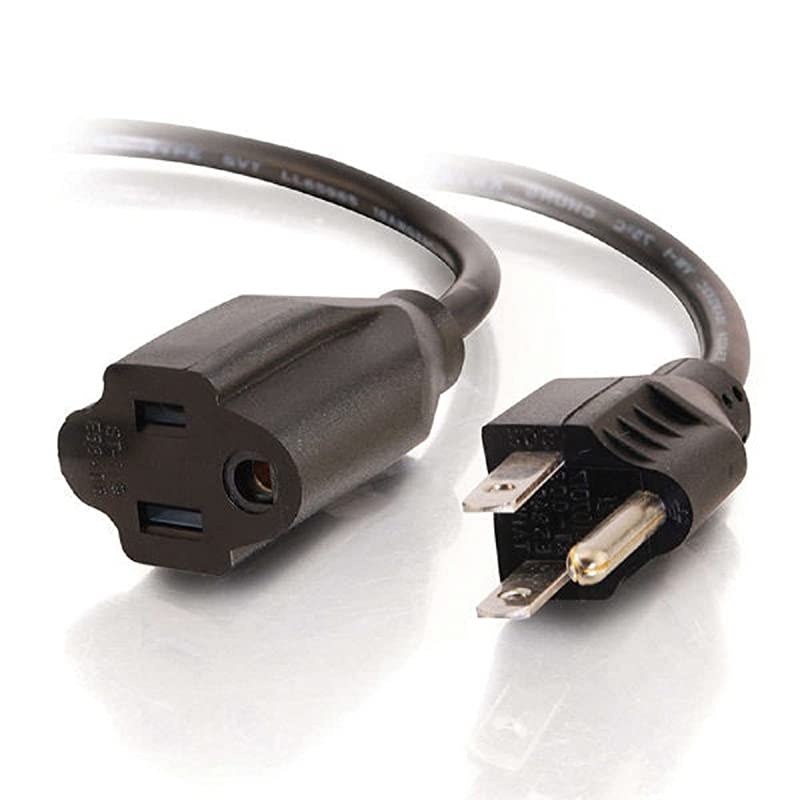 03114 18 AWG Outlet Saver Power Extension Cord NEMA 515P to NEMA 515R TAA Compliant Black 3 Feet 091 Meters