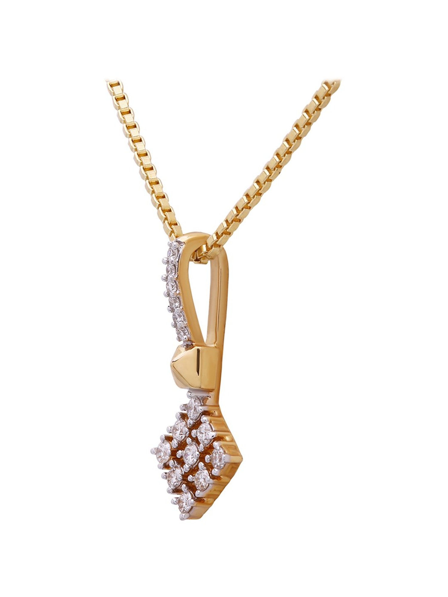 Waman Hari Pethe Jewellers 18k Gold & Diamond Pendant without Chain for Women