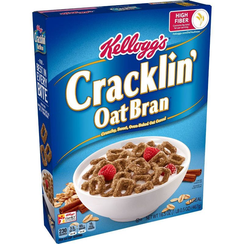 Cracklin' Oat Bran Breakfast Cereal - 16.5oz - Kellogg's