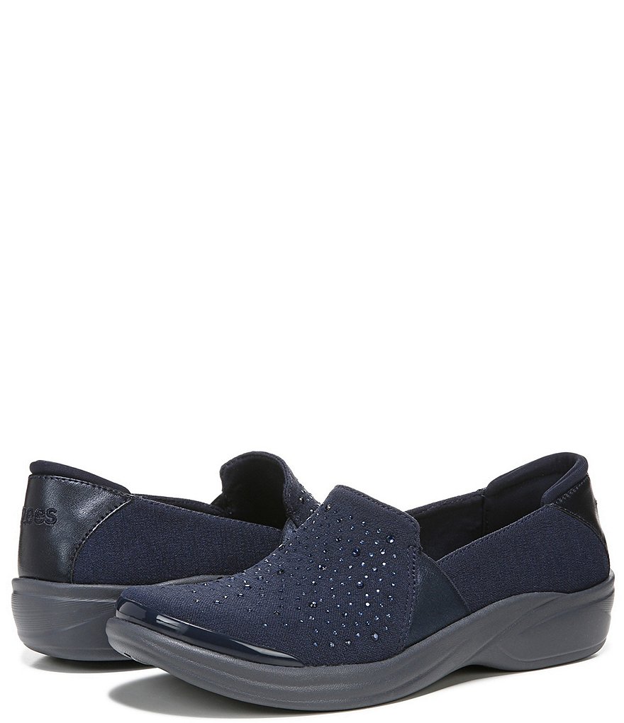 Bzees Poppyseed Rhinestone Slip-On Mesh Washable Shoes