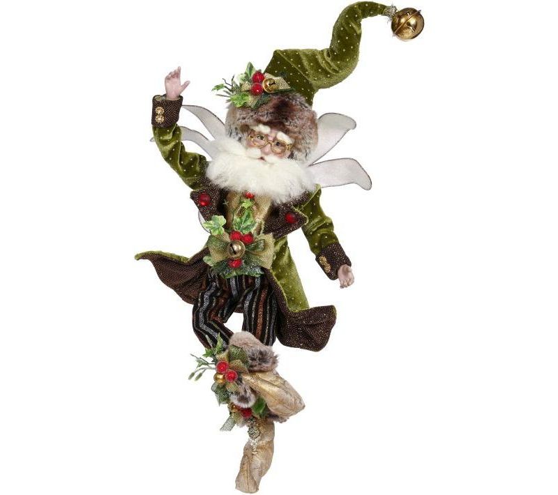 Mark Roberts Products 15" Collectible Holly and Ivy Christmas Fairy Medium - Green/Red