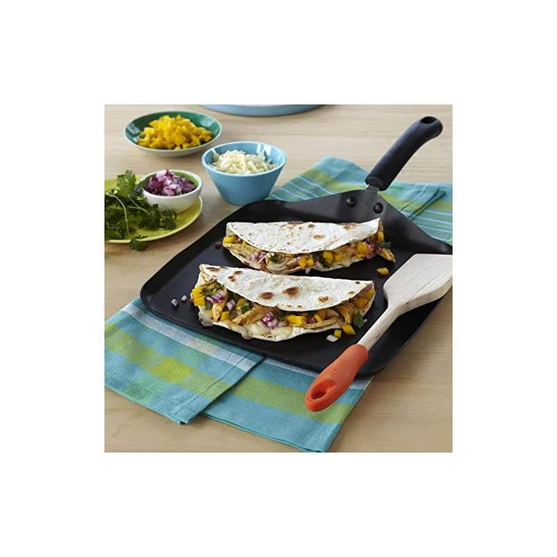 USA 11" Nonstick Gourmet Square Griddle, Black