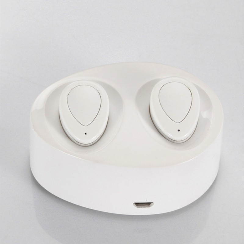 TWS K2 Bluetooth Earbuds True Wireless Mini Stereo Earphone with Charging Socket Play Music for iPhone 7 Plus