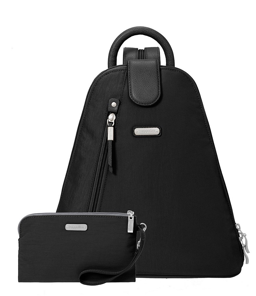Baggallini Metro Backpack with Removable RFID Wristlet