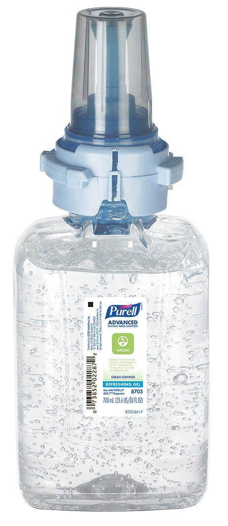 Hand Sanitizer, Size 700mL, Gel, PK 4