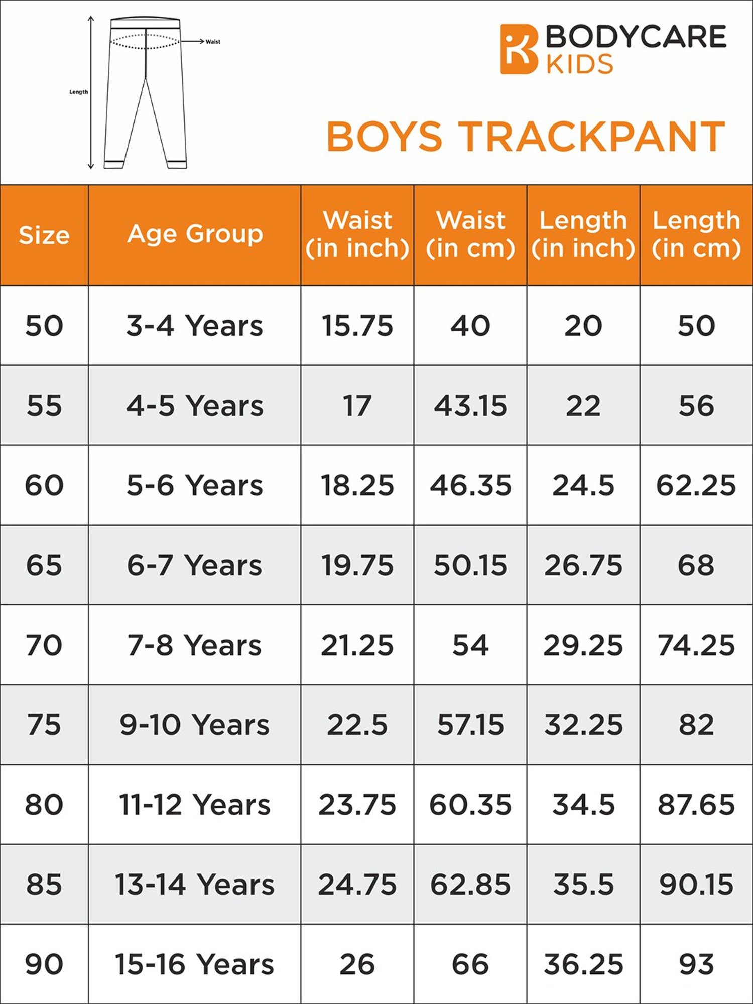 Bodycare Boys Black Solid Trackpants