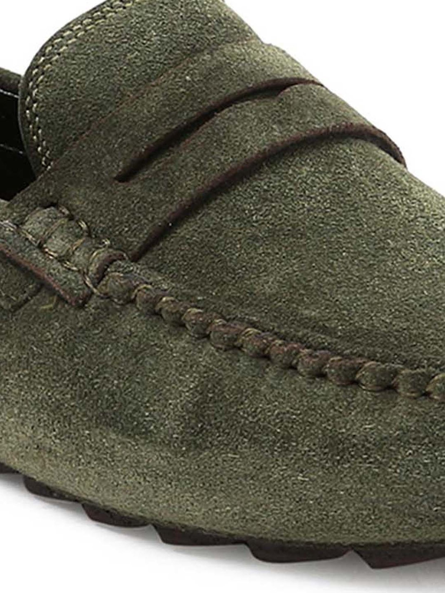 Louis Stitch Men's Seaweed Green Casual Loafers