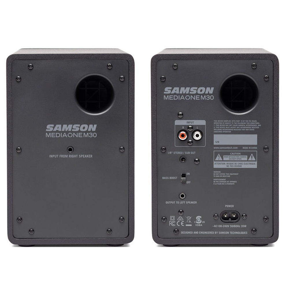 Samson MediaOne M30 Powered Studio Monitors (Pair)