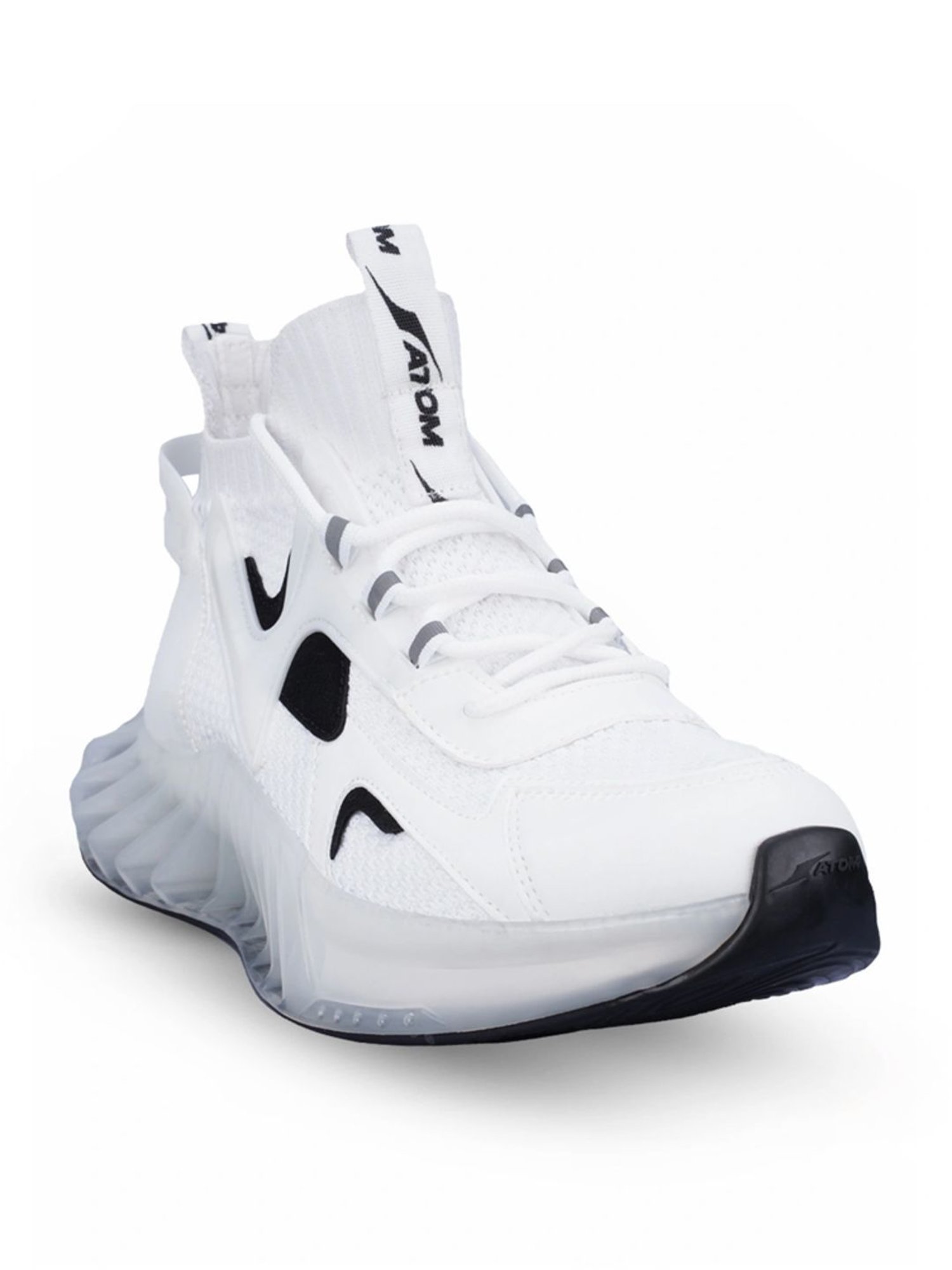 Atom Men's SpeedRider White Running Shoes