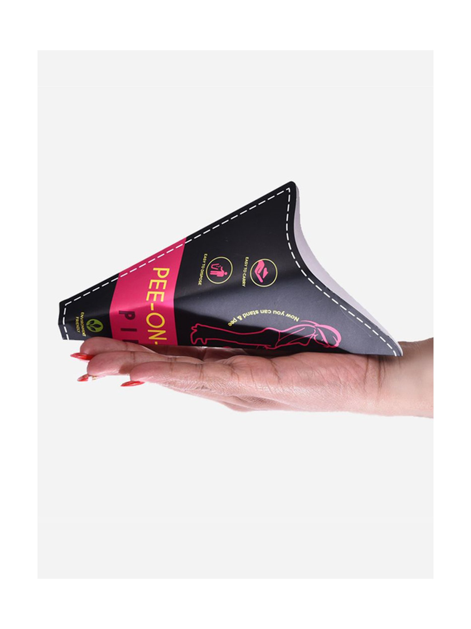 PINQ Pee-on-the-Go-Biodegradable Urination Funnels for Public Toilets,Travel -Combo of 4 (40pcs)