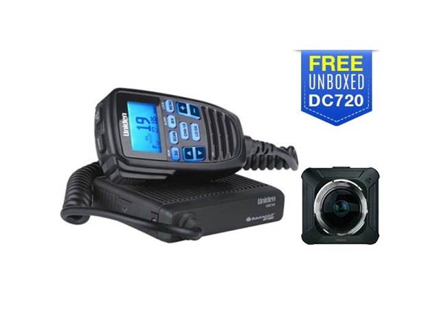 Uniden CMX760 with Free DC720 Camera Compact Mobile CB with Unboxed DashCam