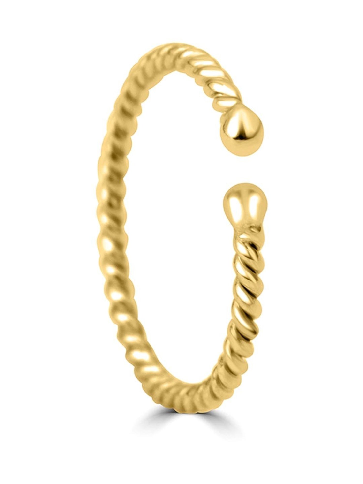 March by FableStreet 92.5 Sterling Silver 18k Gold-Plated Classic Nose Ring