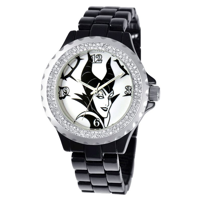 Women's Disney Alice in Wonderland Silver Alloy Watch - Red