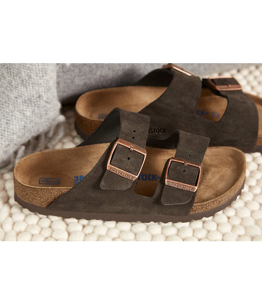 Birkenstock Women's Arizona Suede Dual Adjustable Buckle Strap Sandals