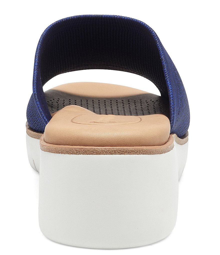 CC Corso Como Ditya Two-Tone Knit Slide Wedge Sandals