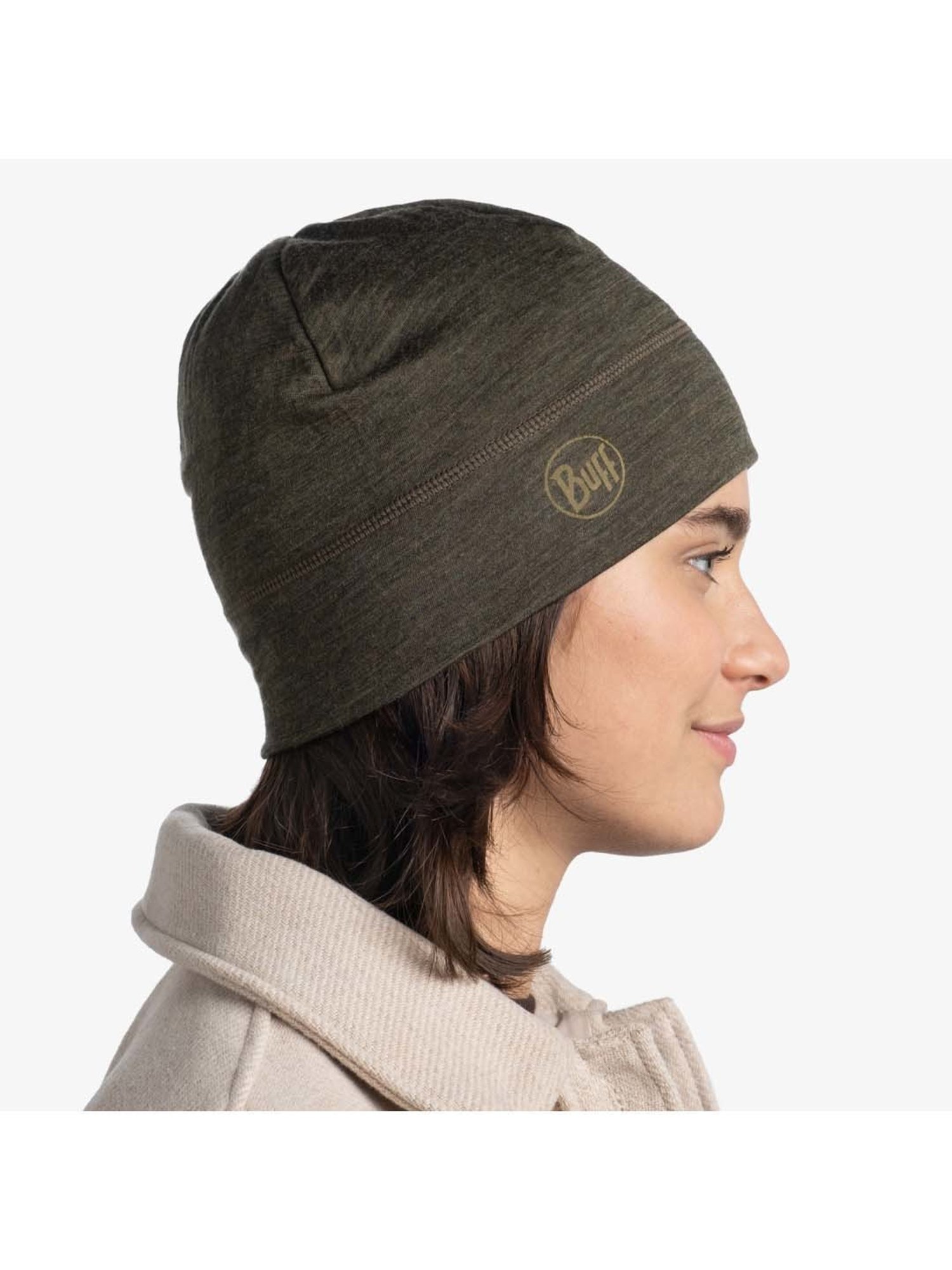 BUFF Merino Black Solid Beanies