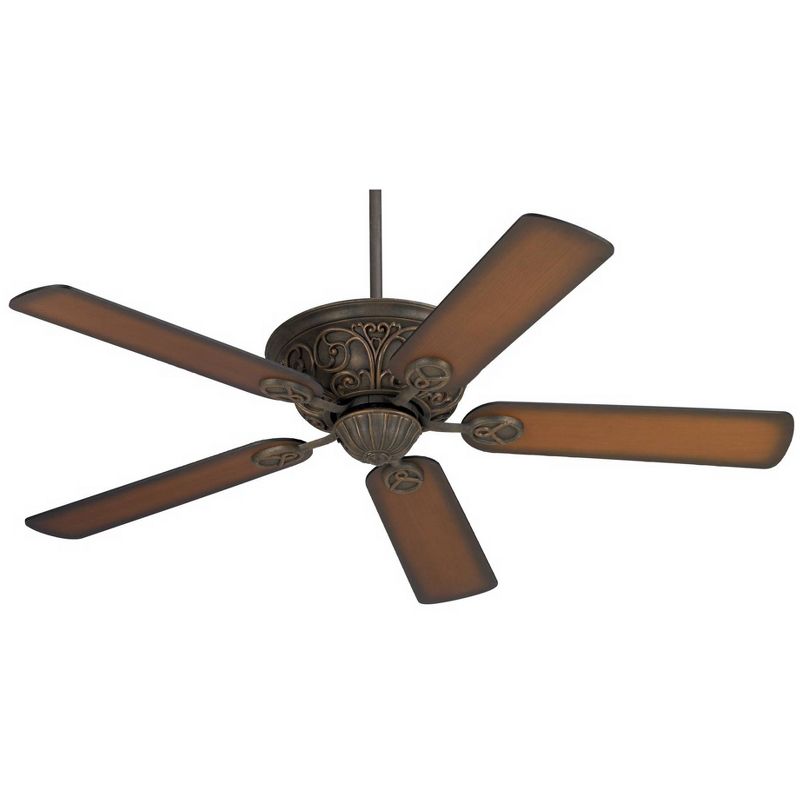 52" LED Antique Crystal Lighted Ceiling Fan White/Champagne - River of Goods