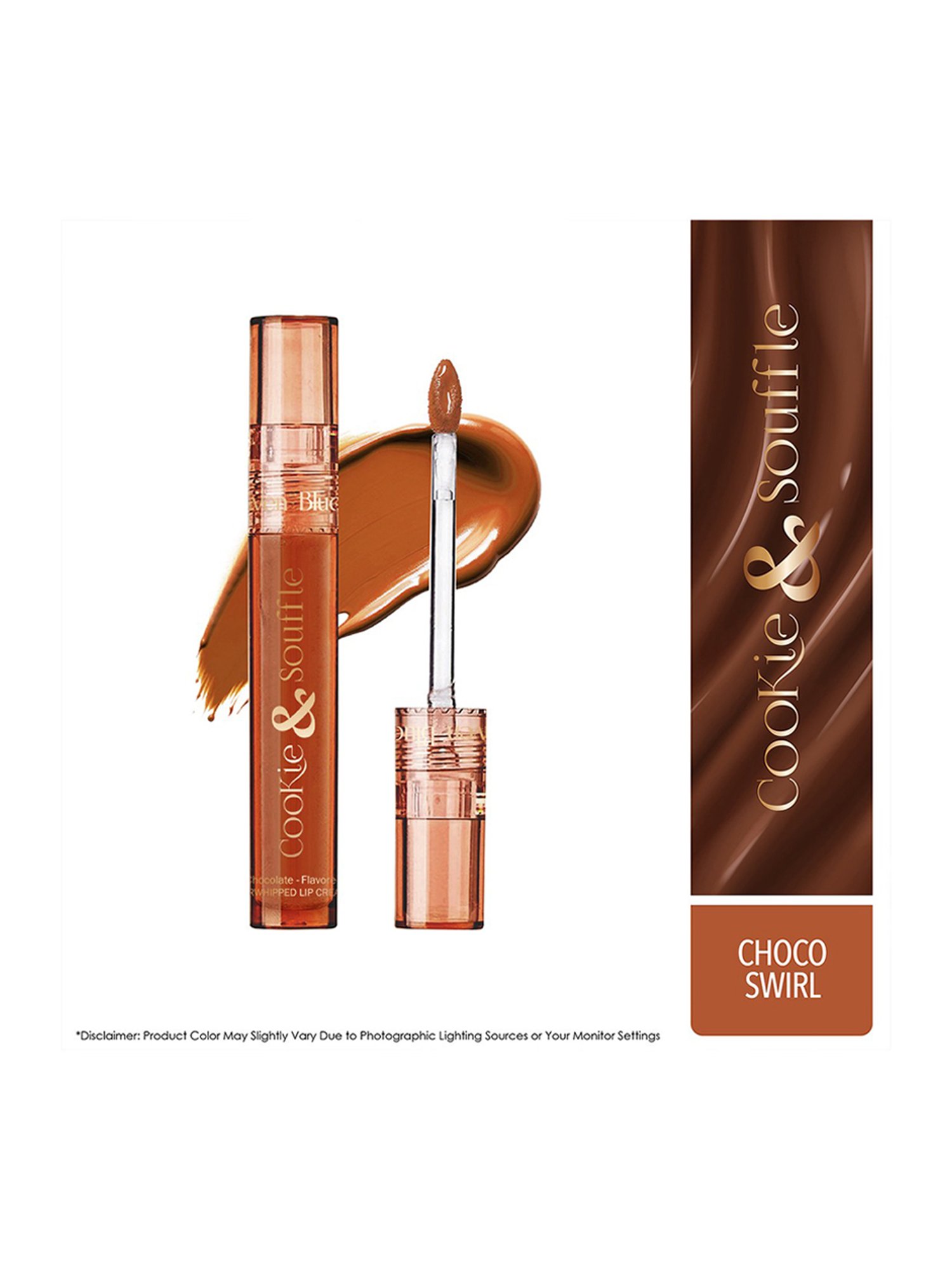 Blue Heaven Cookie & Souffle Chocolate - Flavored Airwhipped Lip Cream Choco Swirl - 3.2 ml