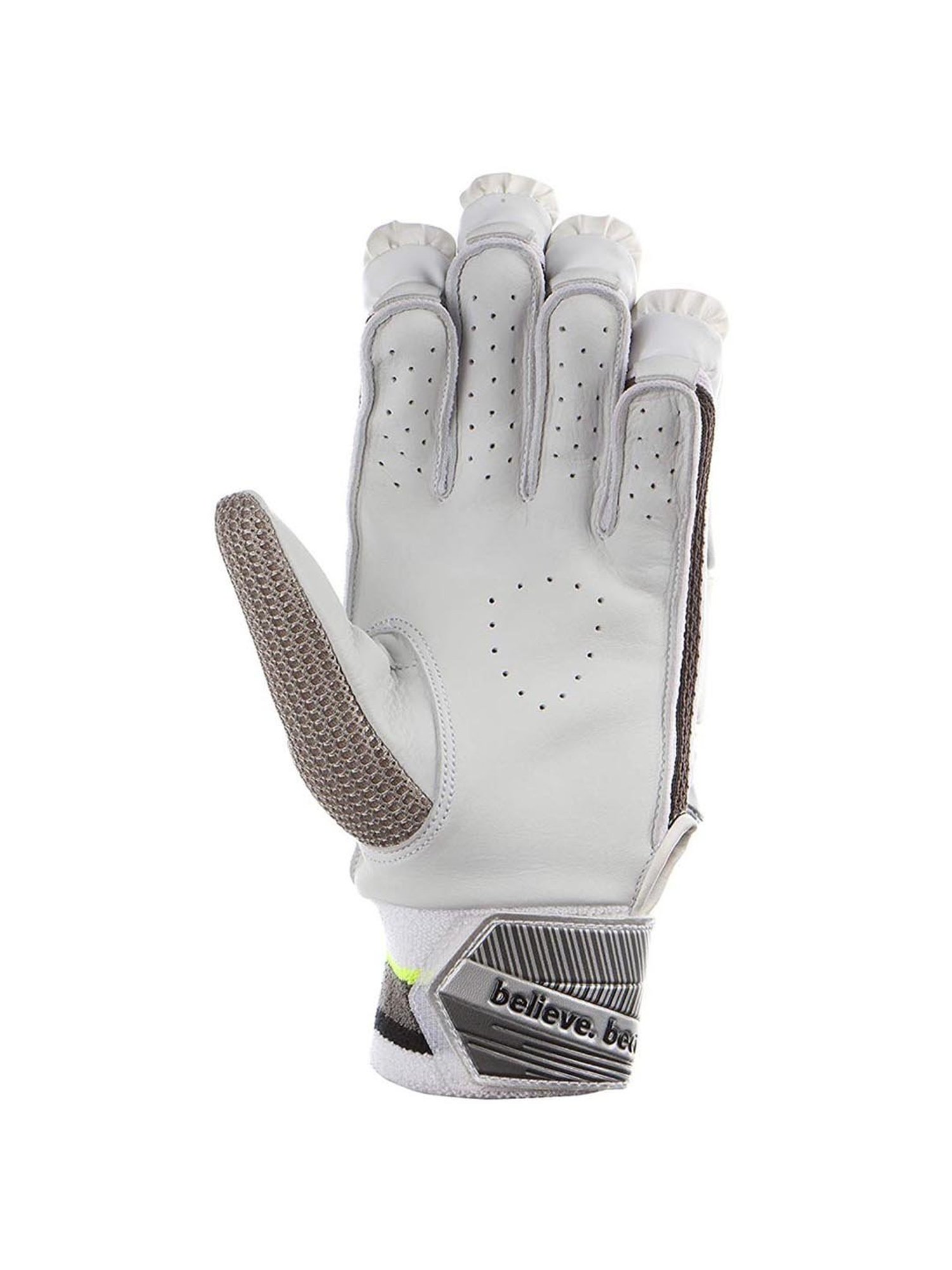 SG White LITEVATE Youth RH Batting Gloves for Adult