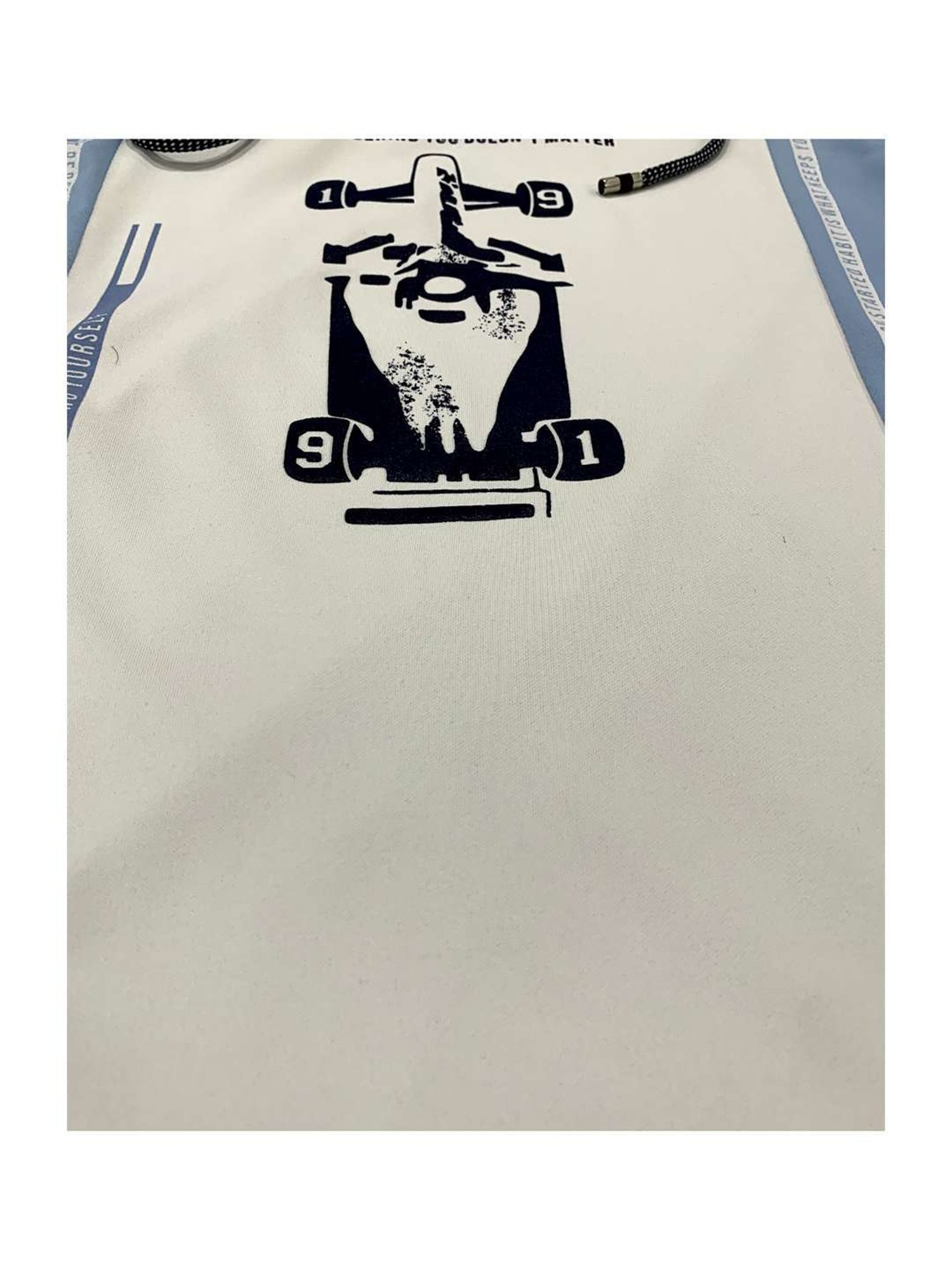 Cavio Kids Sky Blue Printed T-Shirt