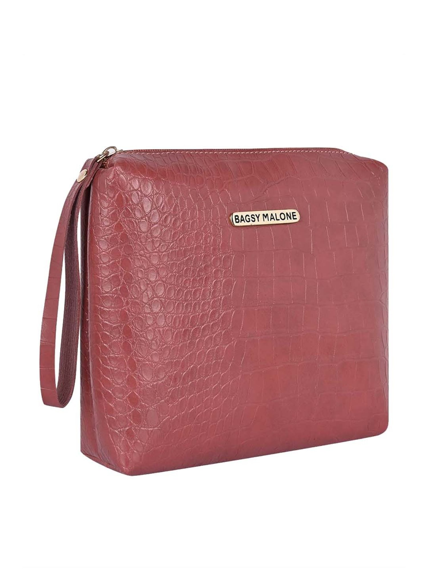 Bagsy Malone Red Textured Pouch