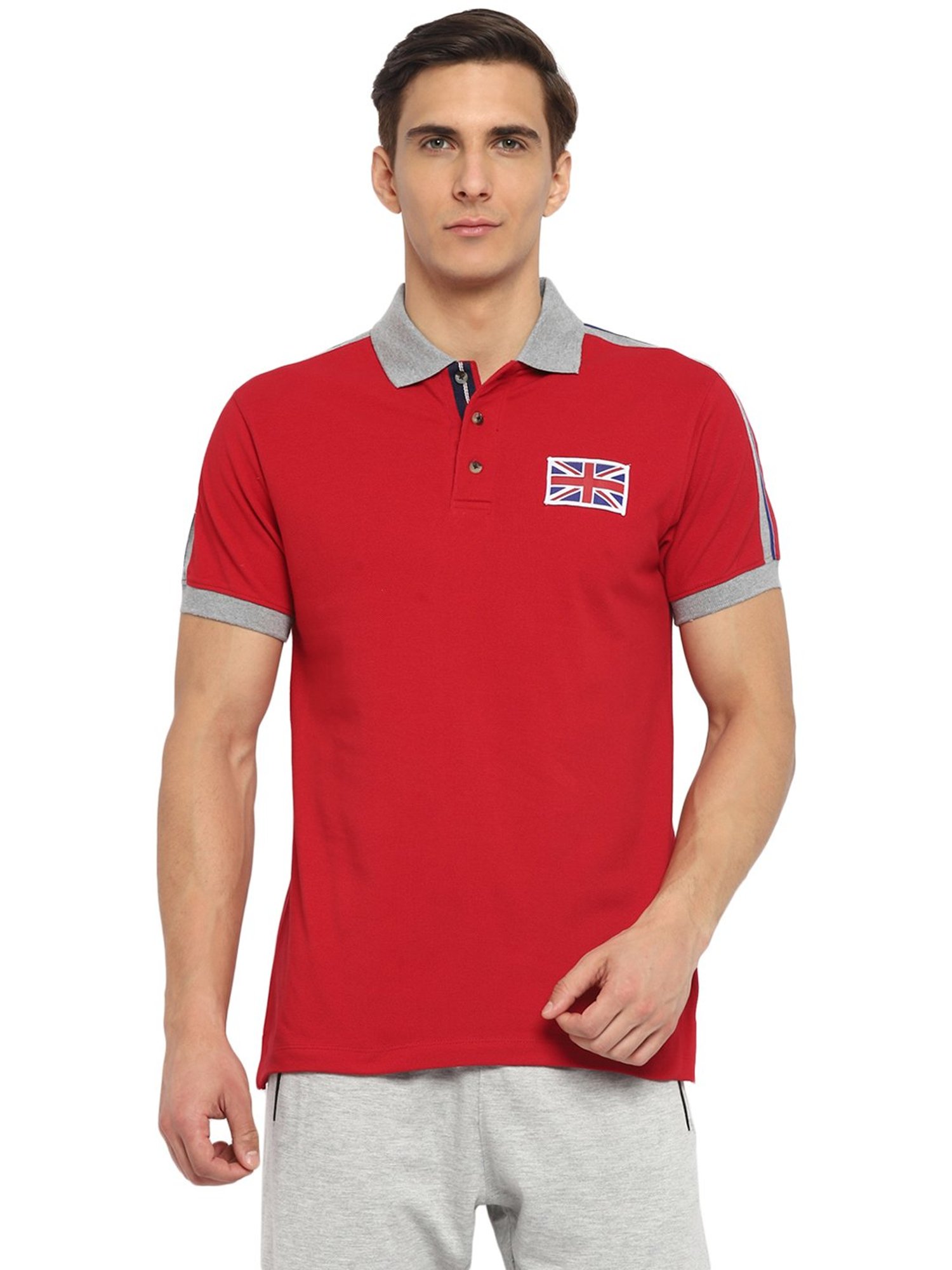 OFF LIMITS Red Cotton Polo T-Shirt