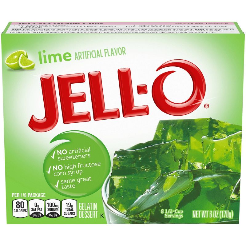 JELL-O Lime Gelatin - 6oz