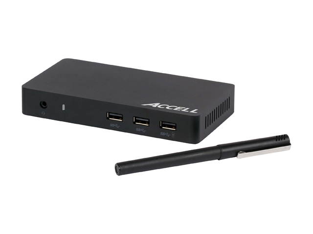 Accell Universal Laptop Docking Station - USB 3.0 to 4K UHD DisplayPort, HDMI, 3 x USB-A 3.0, for Mac or Windows