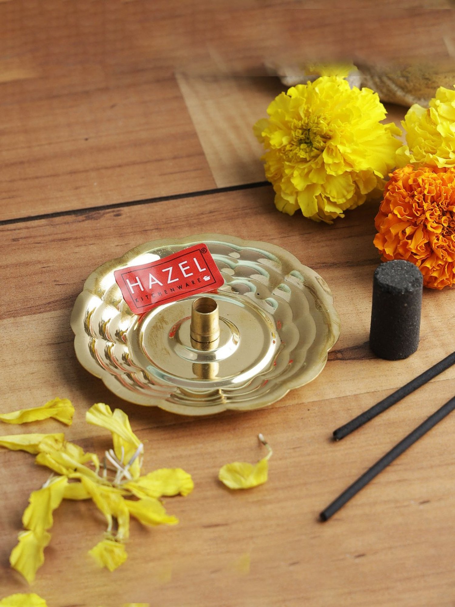 HAZEL Gold Brass Dhup Stick Stand