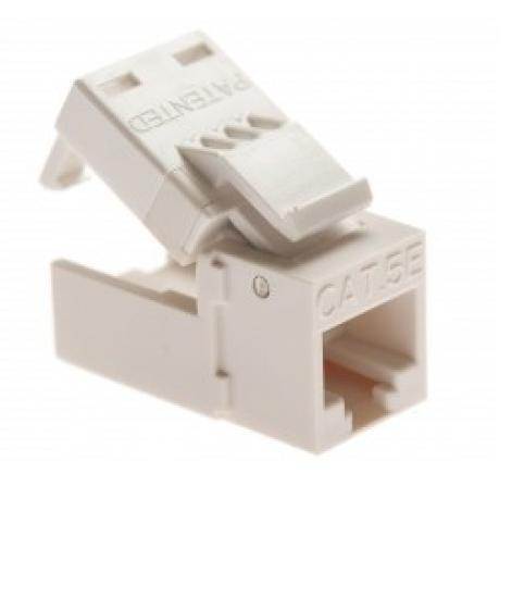 Platinum Tools 706WH1 EZ-SnapJack Cat6, White. (Bulk,1ea.)  Pk
