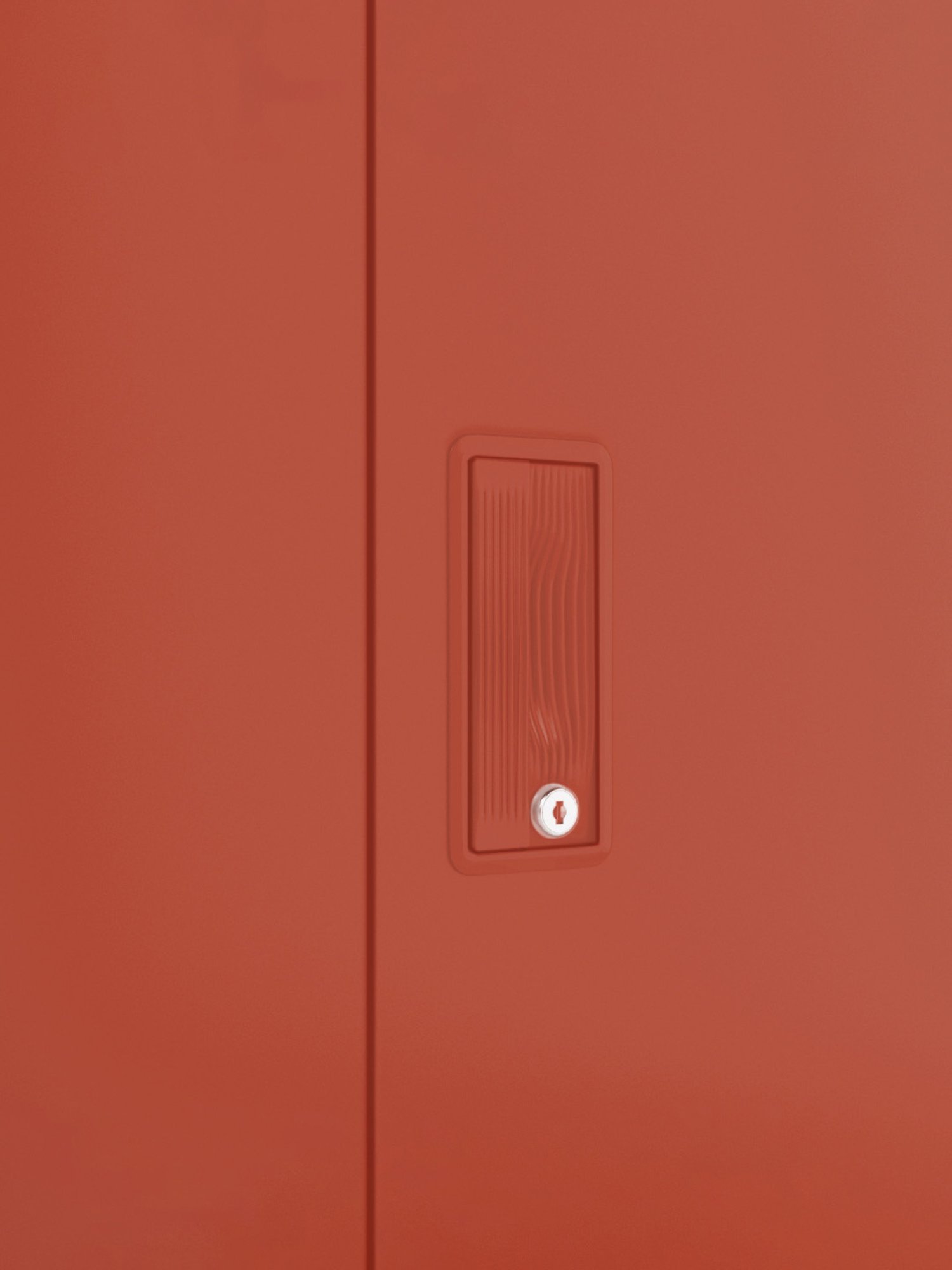 Godrej Interio Slimline 2 Door M2 Steel Almirah, (1 Year Warranty,Locker, Tex Terracotta Color)