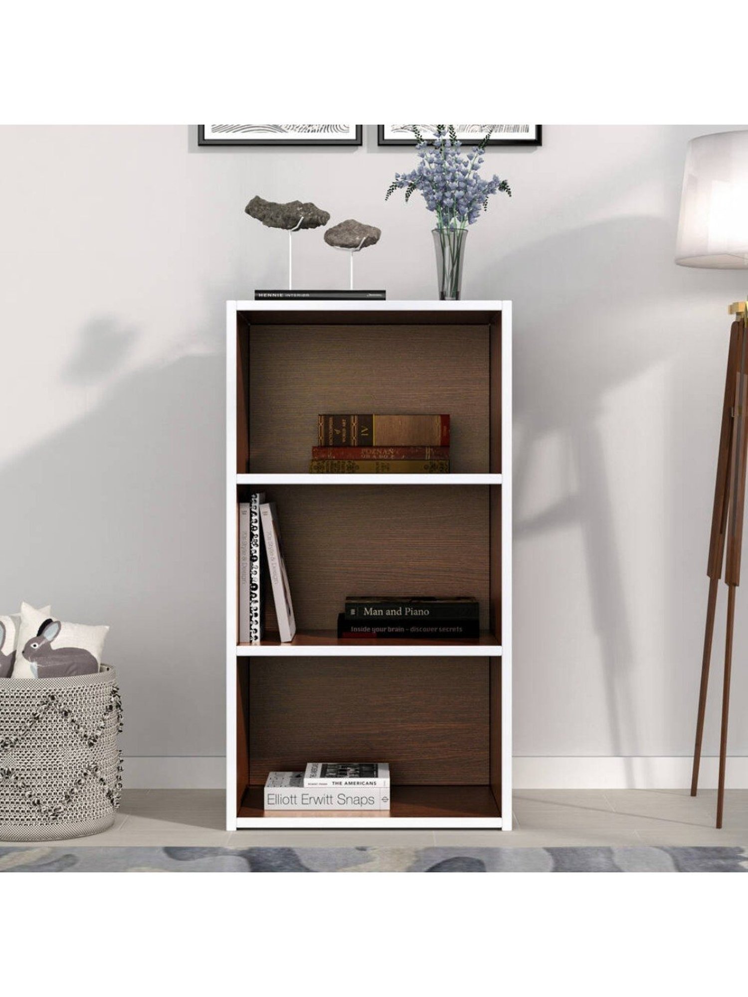 Nilkamal Halo Urban Walnut Engineered Wood 3 Tier Storage Cabinet