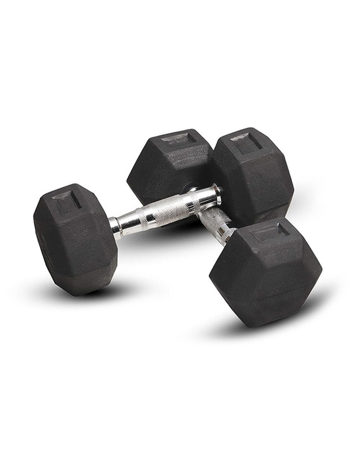 Stag Global Set of 2 Hexagonal Fixed Dumbbells (Black) Size - 10X30